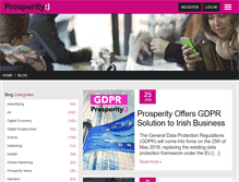 Tablet Screenshot of blog.prosperity.ie